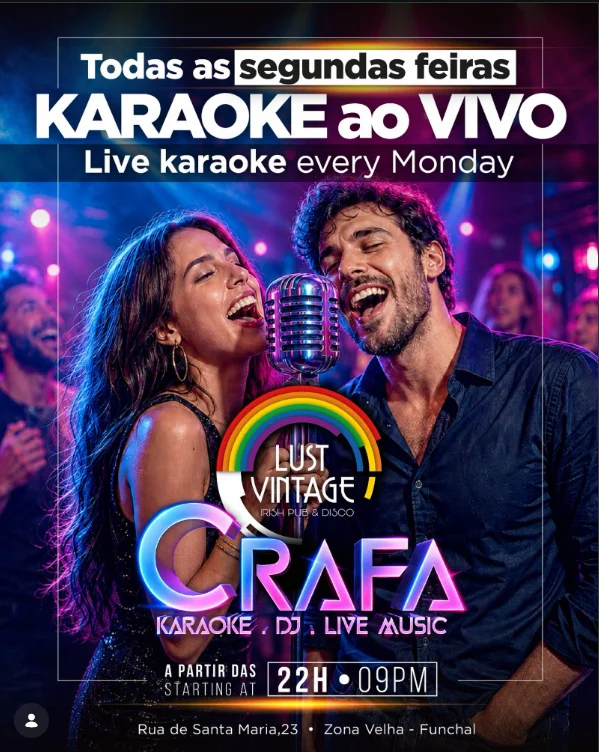Live Karaoke Mondays with CRAFA