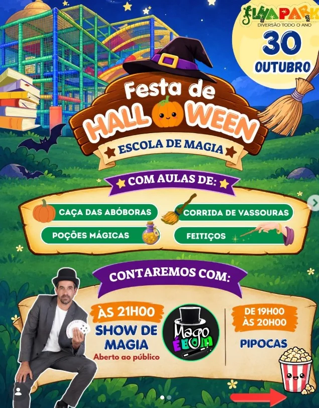 Festa de Halloween, Escola de Magia