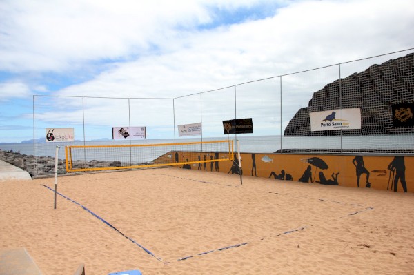 Beach volleyball court